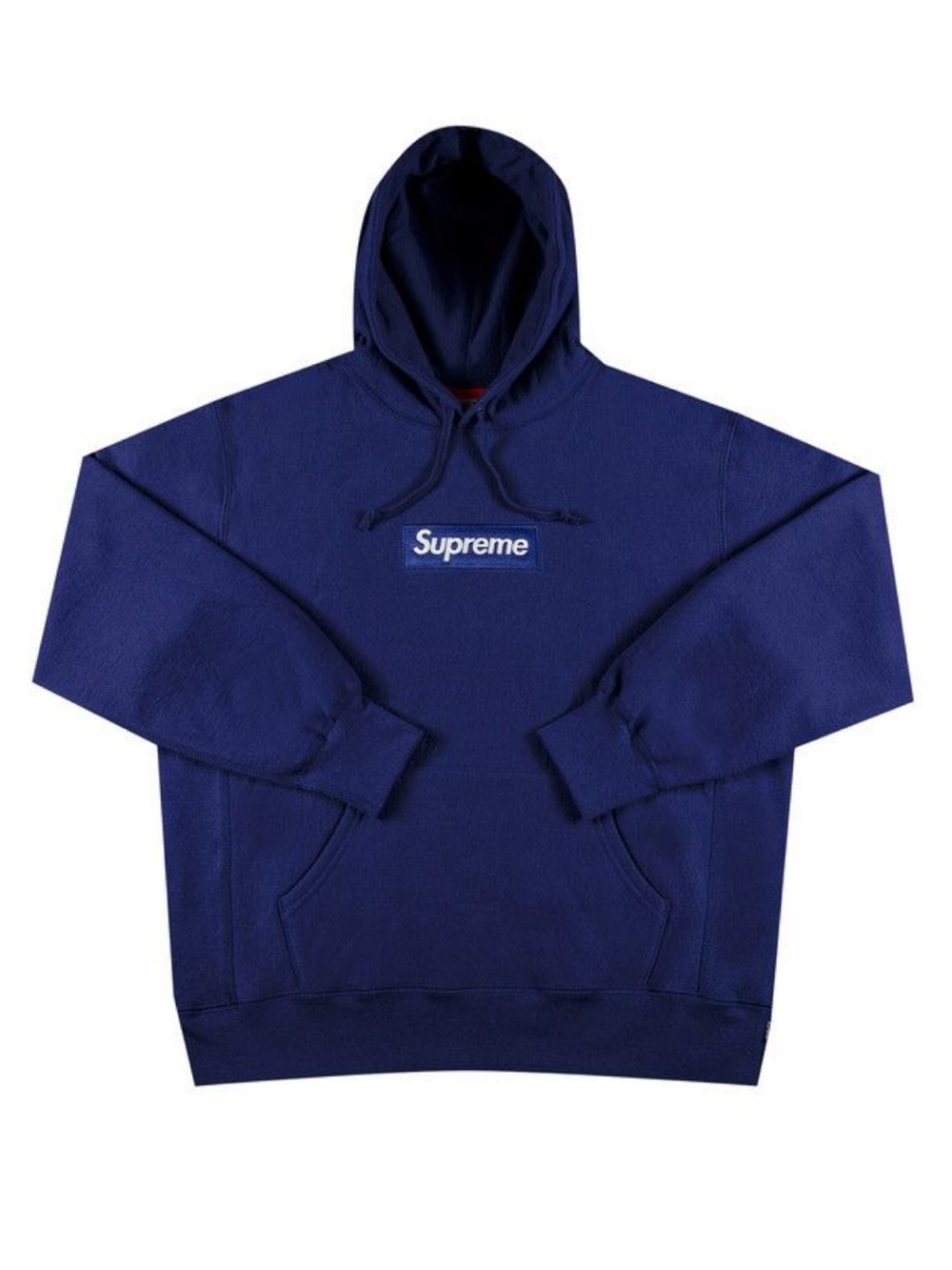 Supreme FW24 Box Logo Hooded Sweatshirt Navy Size Medium NWT
